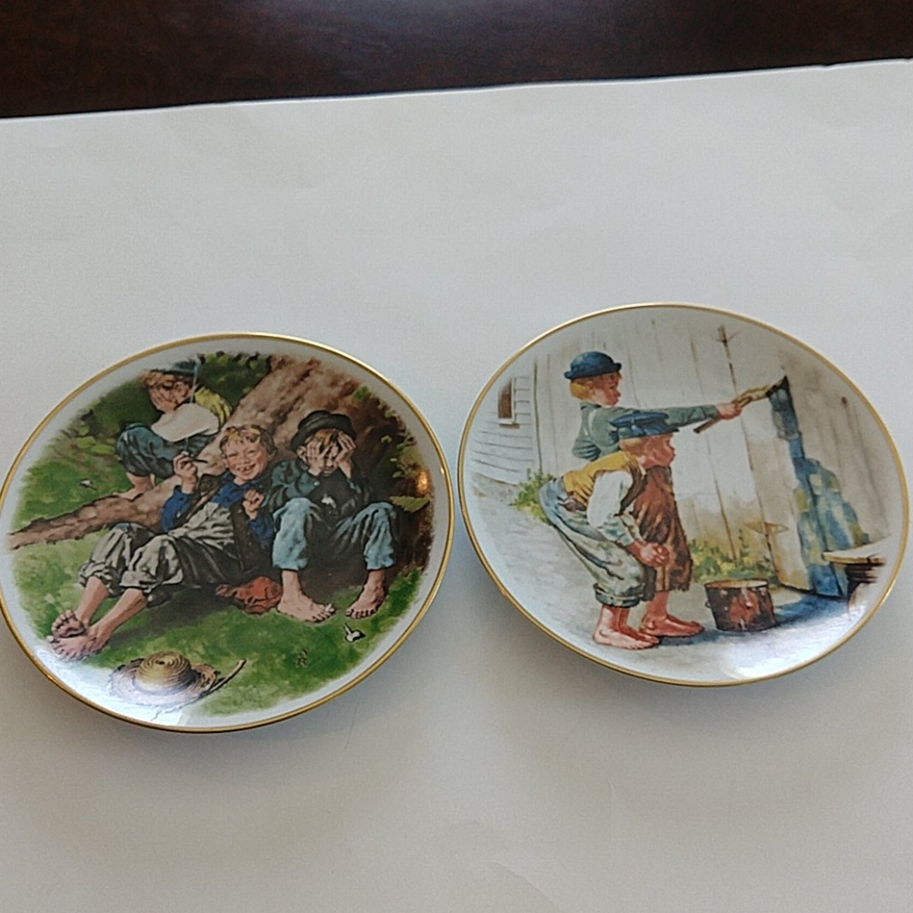 Norman Rockwell plates